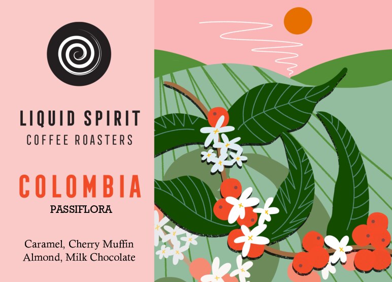 COLOMBIA </br><b> Cherry Muffin/ Caramel / Almond /  Milk Chocolate </b>